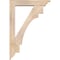 Ekena Millwork Merced Traditional Smooth Bracket w/ Offset Brace, Douglas Fir, 5 1/2"W x 26"D x 38"H BKT0604X26X38MRC01SDF - alternate 4